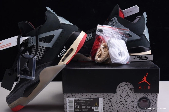 4 Off White Jordan x Bred CV9388-001 Retro Air 0820